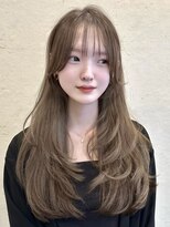 アンカーバイナチュラル(anchor by natural)&nbsp;韓国風/レイヤー/小顔/前髪カット/髪質改善/グレージュ/透明感