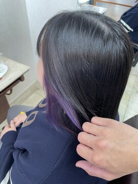 エルベ 内原店(elve) さりげなくかわいい!ラベンダーインナーカラー