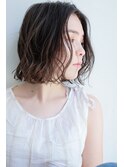 ボブウェーブヘアニュアンスパーマウェーブパーマ20代30代40代