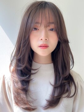 アグノス 青山(Agnos) レイヤーカット暗めカラーフェイスフレーミングデザインカラー