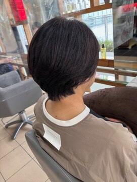 スタジオ アルファプラス 日暮里店(studio α+) カラーボブショートハイライト白髪ぼかし日暮里西日暮里上野