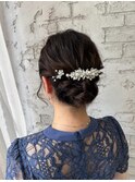 大人可愛いアップスタイル ヘアセット 池袋 ヘアメイク