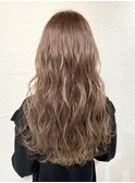 ミルクティーベージュ×レイヤーカット