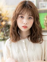 モッズヘア 越谷(mod's hair) 柔らかウォームブラウン/ゆるふわミディアムレイヤーカットg