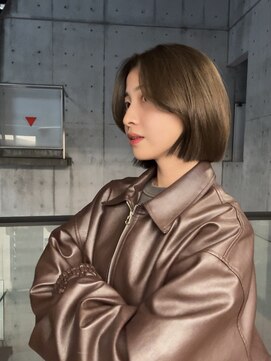 ブラン(Blanc Aoyama) レイヤーカット/顔まわりカット/ブリーチなし/ボブ/ミディアム