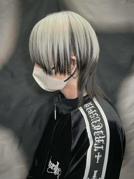 エルシャドール(EL-SHADDOLL) ホワイトカラー、アンブレラカラー、ウルフカット