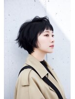 コートフィールエー(CO_T feel.a)&nbsp;360度美シルエット。大人の黒髪ショート/オン眉レイヤー
