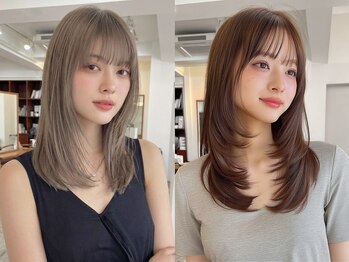 ラック 鎌倉店 (LUCK)の写真/艶たっぷり×色もち◎×低刺激のイノアカラーでダメージレスにお洒落を楽しめる☆新しい魅力を引き出します