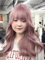 ニコトウキョウ 新宿(nico TOKYO) ダブルカラーミルクティーベージュピンクベージュロングレイヤー