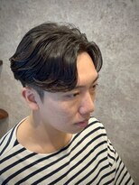 キタセンジュバーバー バイ ティーズ(KITASENJU BARBER by T's)&nbsp;ニュアンスパーマ　センターパート