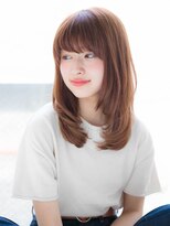 ルティア(Lutia)&nbsp;顔まわりレイヤー 艶ブラウン 簡単スタイリング