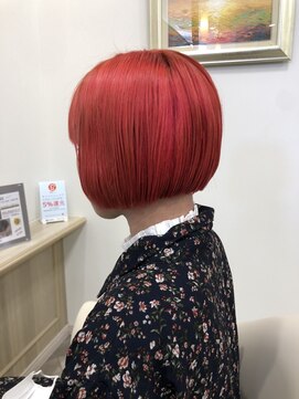 ラシックヘア 土山店(LASSIC HAIR) ミニボブ×レッドカラー