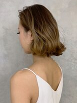 アイティー バイ アルバム 浦和店(IT by ALBUM)&nbsp;ビーチボブ_ハイライトカラーセミウェットウェーブ_ba243742