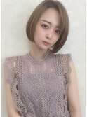 クールショート/ショートボブ/アッシュベージュ/ショートヘア