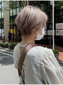 パールホワイト/ショート/ホワイトミルクティー/「小原拓馬」