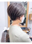 絶壁解消×くびれ×30代40代50代×前髪長め大人ショートボブ永