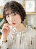ナチュラルアッシュ小顔前下がりボブa戸田公園20代30代40代