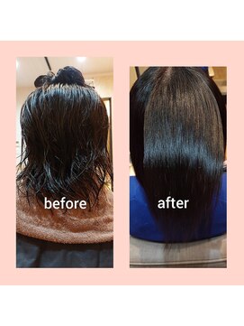 ヘアーライフ アウル(hair life owl) ゼロアルカリ髪質改善ストレート