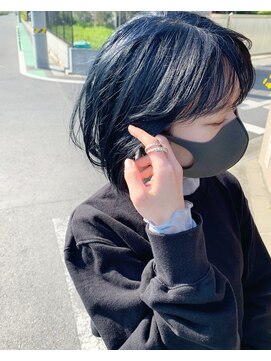 アクアオモテサンドウ(ACQUA omotesando) ◇ブリーチ無しで透明感を♪ブルーアッシュ！