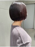 deep violet切りっぱなしボブエアリーロング美髪ピンクブラウン