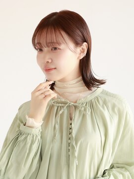 七ッ星+ まろやかベージュ×切りっぱなしスタイル