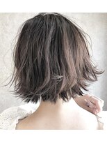 ヘア メイク ハク 横浜(hair make Haku) ＼切りっぱなしボブ／アディクシーカラー×スモーキーグレージュ