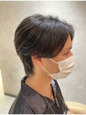 メンズウルフカット