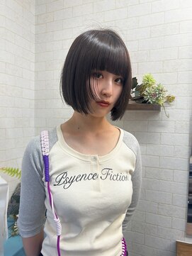 ヘアーアジール(hair agir) パツッとボブ×顔周りレイヤー