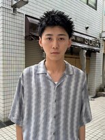 ヒュージ 表参道(huge)&nbsp;アップバング/束感ショート/ツーブロックマッシュ/コンマヘア