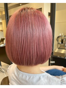 クラップス 弘明寺店(CLAPS) ケアブリーチ×ピンクブラウン