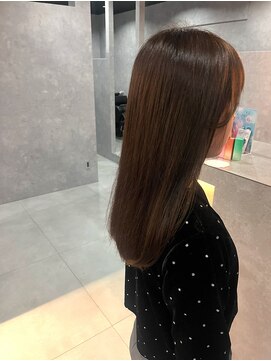 リル(LiLu) 大人可愛い艶髪☆カーキグレージュ