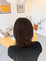 シーアンド(c&)&nbsp;20代30代おすすめ！ストレートくびれカットブラウンカラー