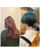 植田奈津美/デザインカラー/ハイトーンカラー/縮毛矯正/ヘッドスパ/お悩み改善/髪質改善