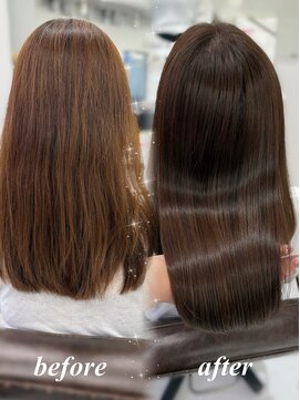 ハピネス 梅田茶屋町店(HAPPINESS) 韓国風/レイヤーカット/顔周り/顔まわり/髪質改善/ベージュ