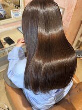 ジール(zeal) くびれヘア/アプリコットオレンジ/ハイライト/縮毛矯正/成田