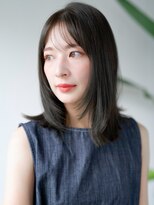 レノラ 本町(LENORA) 薄めバングくせ毛風カール長めバングミディアムボブルフミニボブ