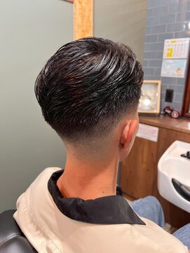 スタンドバーバー 柏(STAND BARBER) MEN’S HAIR/ブルーブラック/フェザーパーマ/ 柏