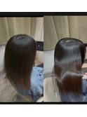 髪質改善矯正の仕上がり