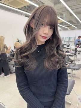 エゴル ナゴヤサカエ(ENGOL NAGOYA SAKAE) 坂野貴哉/レイヤーカット/オリーブグレージュ/ブリーチカラー