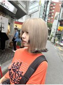 青木/切りっぱなしボブ/デザインカラー/エンドカラー/長野