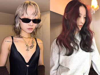 カシェ ホリエ(CACHE HORIE)の写真/ケアブリーチを使用したデザインカラーで、周りと違ったトレンドスタイルに◎デザインカラー/ハイブリーチ