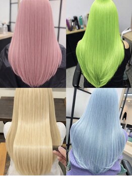 ゲート(GATE.)の写真/梅田で叶える最先端デザインカラー♪透明感×高発色で理想のヘアスタイルに☆【ヘアセット/ブリーチ/梅田】
