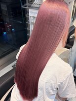 インク サカエ(inq sakae)&nbsp;ケアブリーチ2回/ピンクパープル/ロングストレート