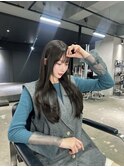 ワンホンレイヤー/ミルクティーブロンド/ダークブルー/心斎橋