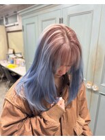 モモ(momo)&nbsp;人気インナーカラー/イヤリングカラー/ルーツカラー原宿渋谷