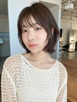 ビーチ(BEACH)&nbsp;★ナチュラルショートレイヤーボブミルクブラウンダークパープル