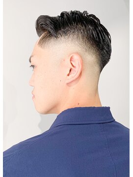 フジヤマ バーバー ショップ(FUJIYAMA BARBER SHOP) オールバック七三ツイストパーマコンマヘア