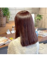 ルルアンドロロ(Lulu&Lolo)&nbsp;肩下切りっぱなし×チョコレートブラウン