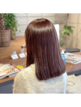 ルルアンドロロ(Lulu&Lolo) 肩下切りっぱなし×チョコレートブラウン