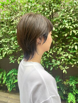 ナナシ(nanac) マッシュウルフ　インナーネイビーブルー